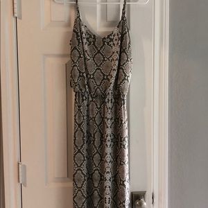 Vince Camuto snake skin maxi dress